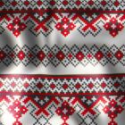 Embroidery Ukrainian ornament video footage vj loop