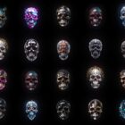 skull video texture