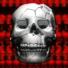 skull video texture