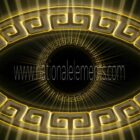 golden Greek symbols