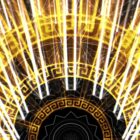 golden Greek symbols