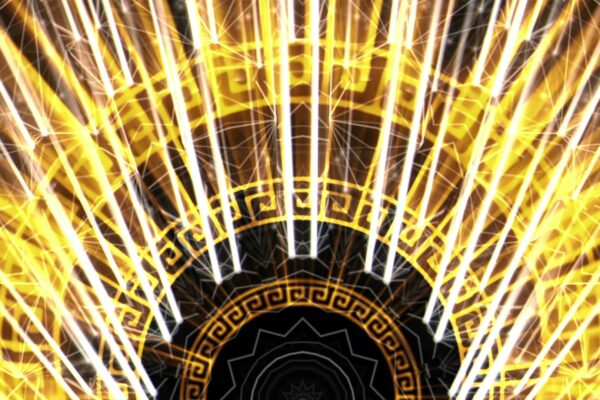 golden Greek symbols