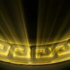golden Greek symbols