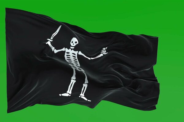 pirate flag video footage