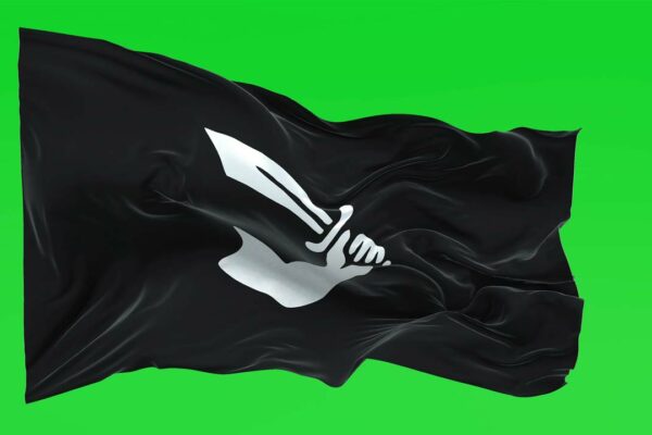 green screen pirate flag